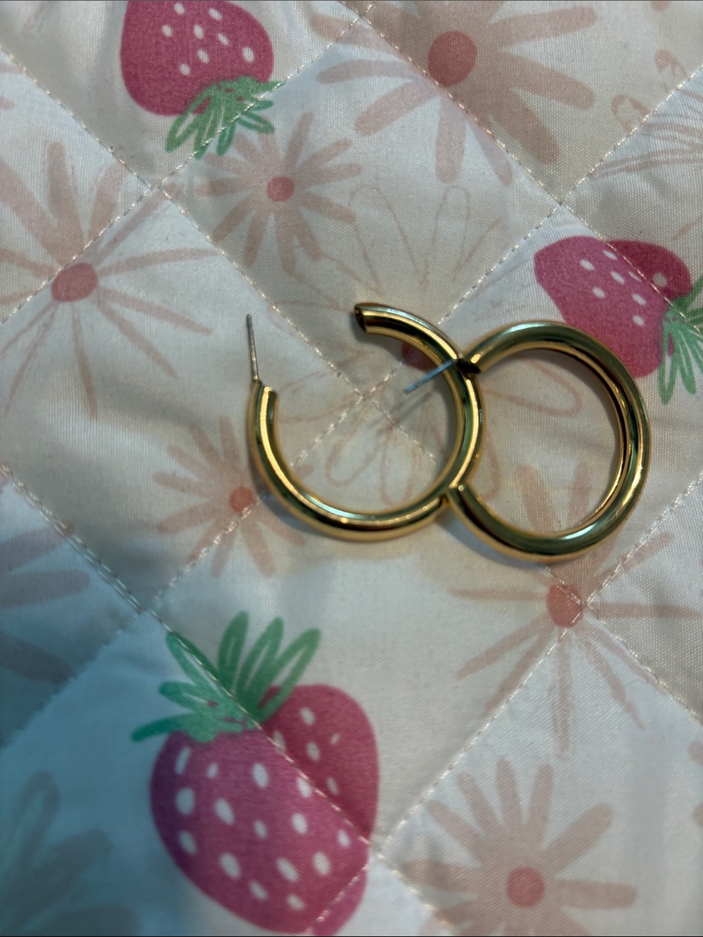 belk Gold Chunky Hoop Earrings